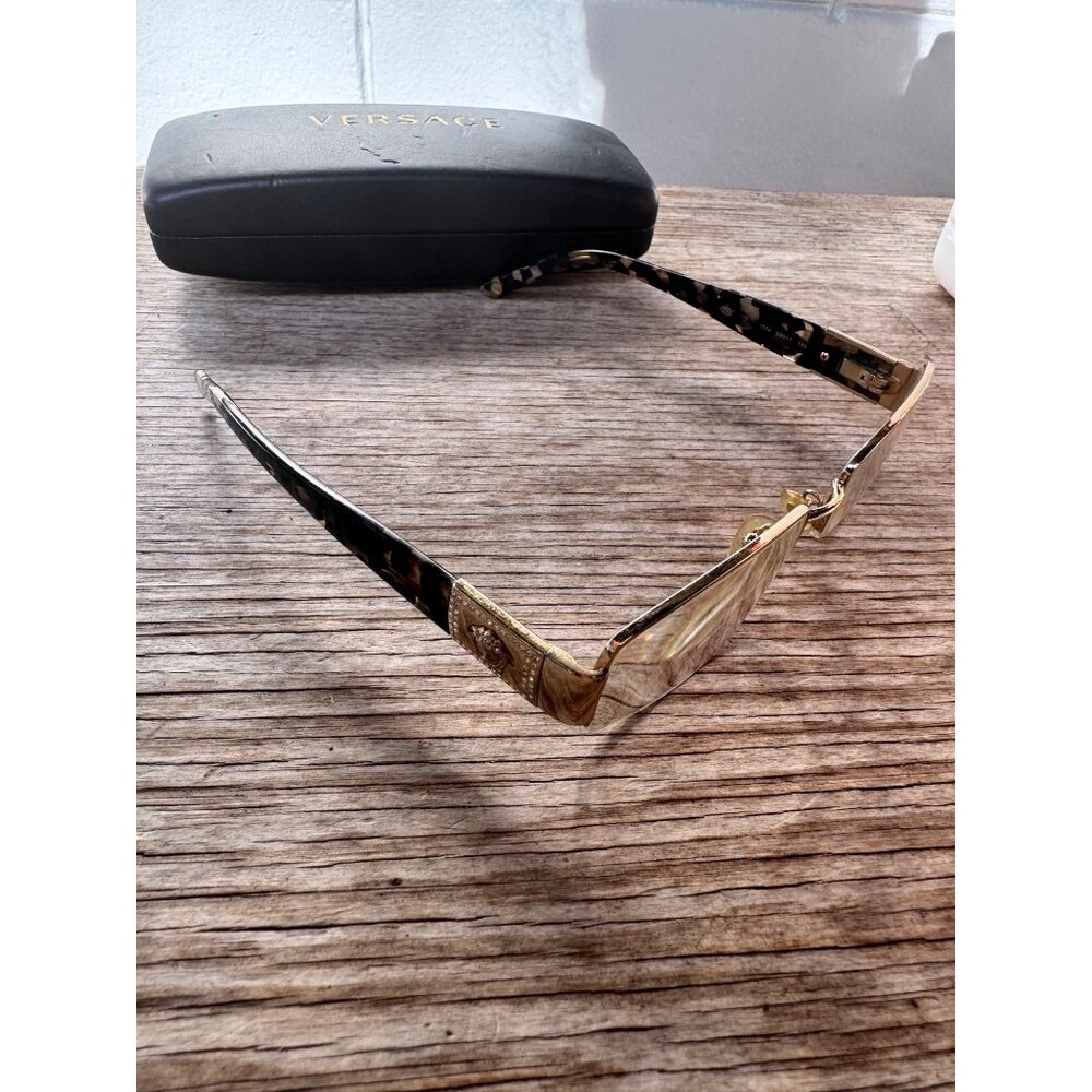 Versace Tortoise Shell Optical Glasses With Gold … - image 11